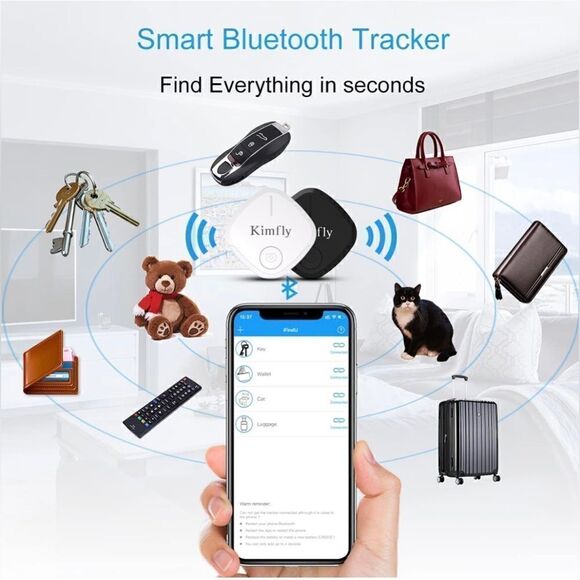 2-Pack Bluetooth Tracker Finder for Keys Wallets Backpacks for Android/iOS Phone - Picture 3 of 10